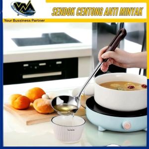 WMEDIA Sendok Pemisah Minyak / Centong Anti Minyak Stainless Stell SUS 304