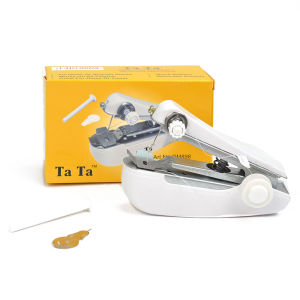 【yanwenxia】💖[HOT SALE]🎈🎈 1 Set Mini Sewing Machine Fast Stitch Labor-saving Fabric Clothes Sewing Tools Handheld Portable Mini Manual Sewing Machine