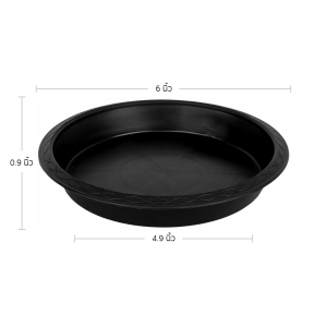 กระถาง กระถางต้นไม้ กระถางพลาสติก เบอร์ 5 นิ้ว สีดำ 50 ใบ ยกมัด