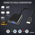 สายแปลงสัญญาณ Hdmi To Vga หัวแปลง Vga หัวแปลง HDMI To VGA Converter (1080P) ตัวแปลงสัญญาณภาพจาก HDMI เป็น VGA / D-PHONE. 