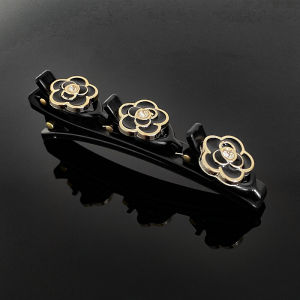 Delicate Four-leaf Clover Hair Clips Lazy Braided Hairpin Female Summer Bangs Fixed Hair Clip Flower Hair Accessories Hair Clips for Styling Hairpin Duckbill Clip Hair Bands