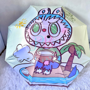 ร่มพับพกพากันฝน  ร่มกันแดด ป้องกันUV แข็งแรงพกพาสะดวก ลายการ์ตูน พร้อมซองร่ม 🎉 🎉 🎉