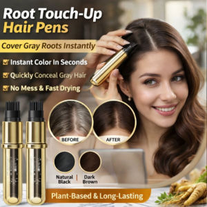 Instant Hair Touch Up Pen Gray Hair Cover Pen Quick Color Long Lasting Waterproof Temporary Hair Color Natural Concealer Pen