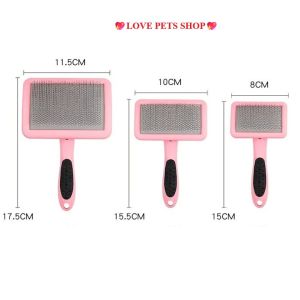 Lược Grooming cao cấp chuyên gỡ rối đánh bông lông Chó Mèo cán chấm bi - Love Pets Shop