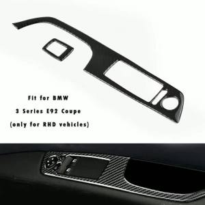 scope Real Carbon Fiber Door Switch Cover Trim for BMW 3 Series E92 Coupe RHD Waterproof Sunscreen High Temperature Resistance X2Z8B