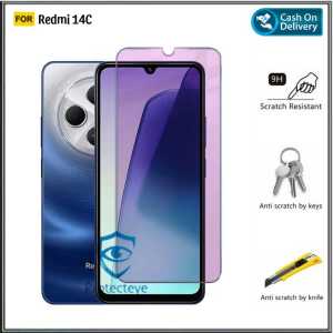 Tempered Glass Blue Light Redmi 14C 4G A3 4G 13C 4G 13 4G 7 Anti Radiasi UV Blue Ray Screen