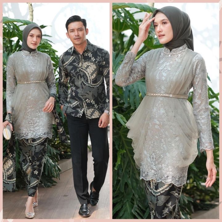 KATUN KEMEJA - Ada JUMBO KEBAYA SAGE GREEN - COUPLE KEBAYA SET Cotton BATIK Shirt - MODERN COUPLE Brocade KEBAYA Latest MODEL - KEBAYA Graduation COUPLE Fitness Application - COPEL COPLE Chapelan Clothes Husband Wife Family Uniform