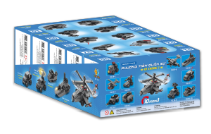 Mô Hình Lắp Ráp Xe Tăng & Máy Bay Quân Sự 10 Trong 1 (330 Chi Tiết) - Nhựa ABS An Toàn
