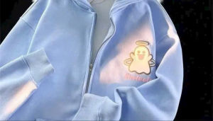 Áo Khoác Ma Dơi Có Sừng Lưỡi Khoá Kéo Tay Dài Thun Nỉ Len - Kiểu Áo Hoodie Zip Jacket Chống Nắng Nam Nữ -Top Đen Xám