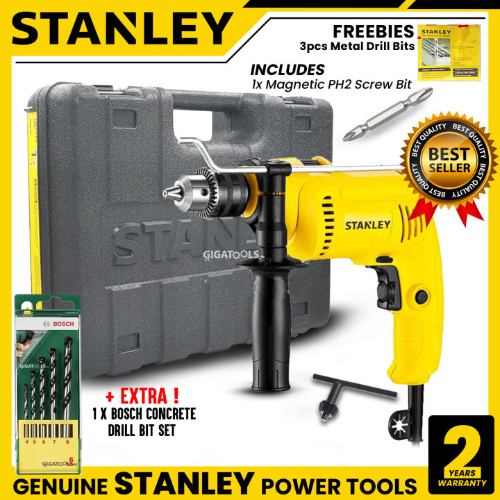 Stanley SDH600 Professional Impact Hammer Drill Driver 13mm 600W