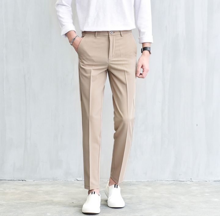 Prime Men's Suit Pants Khaki Pants For Men Casual Fashion Straight Pants