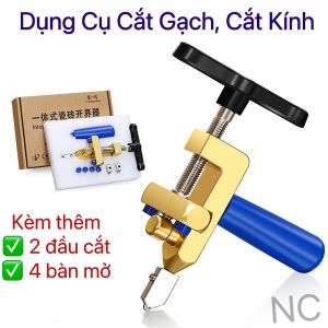 Dụng Cụ Cắt Gạch Kính Cầm Tay Đa Năng 2 Trong 1 Cao Cấp Kèm 3 Lưỡi Thay Thế Và 4 Vít Nhựa
