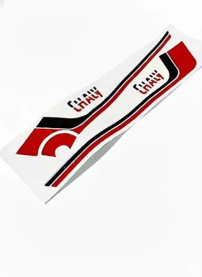 สติ๊กเกอร์ชาลีสีแดง/ดำ C6