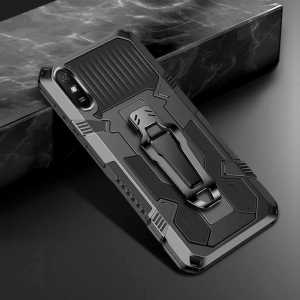 Casing Xiaomi Redmi 9A New HardCase Armor Belt Clip Kick Standing Robot Terbaru
