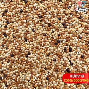 Mix Millet มิลเล็ตรวม อาหารนกเขาเล็ก อาหารนก กระต่าย หนู กระต่าย กระรอก ชูก้า และสัตว์ฟันแทะ (แบ่งขาย 500G / 1KG)
