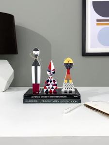 Sacesr Book Nook Figurines Set Wooden Abstract Ideas Models Miniatures Decoration Living Room Home Decor Table Top Items Accessories 6B2Z9