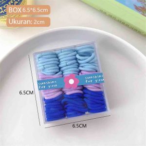 JR - 1 BOX 90PCS - IKAT RAMBUT ANAK ANTI MELAR PREMIUM / KUNCIRAN KARET RAMBUT / KARET RAMBUT POLOS