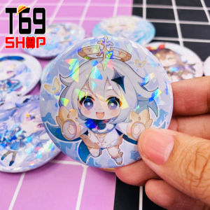 [Tặng bao bảo vệ] Huy hiệu game Genshin Impact có hiệu ứng lấp lánh - Size 5.8cm [T69 Shop]