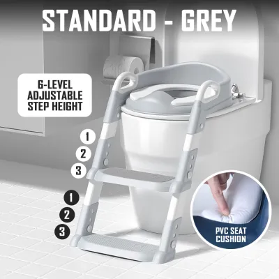 SG Premium Toddler Potty Training Seat with Adjustable Ladder Non-Slip Step Kids Baby Toilet Bowl Seat Cover Stool For Children Foldable Urinal Cover Toilet Pee Trainer Stairs Pants Boy Girl Chair
