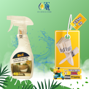 Combo Tẩy Cặn Canxi Nhà TắmTẩy Vách Kính Vòi Sen 4G + Tẩy Mốc Quần Áo Tường Nhà Gioăng Cao Su Máy Giặt Dr.c [Tặng Cọ]