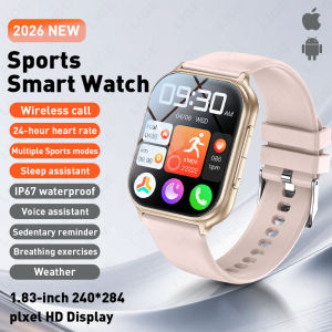 LIGE Fashion 700mAh Smart Watch 1.83" HD Waterproof Heart Rate Blood Oxygen Monitor Sprots Fitness Bluetooth Call Smartwatch Men