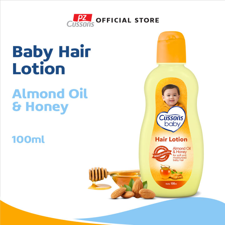 Cussons Baby Hair Lotion Almond Oil Honey Losion Rambut Bayi 100ml