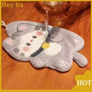 [Buytra] ผ้าขนหนูเช็ดมือรูปแมวน่ารักผ้าเช็ดทำความสะอาดห้องครัวแห้งเร็วผ้ากำมะหยี่ลายการ์ตูนสัตว์ที่แขวนอยู่ในห้องน้ำ