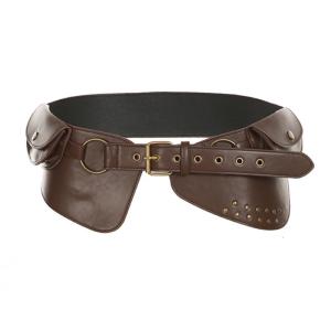 Western Waist Bag Belt for Women Rivet Studded Corset Fanny Belt for Daily Use 2000s Girl Decorative Belt All Matching