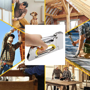 Stock 3 IN 1Heavy Duty Stapler Gun Nail Tacker Gun Hand Stapler Nail Stapler 6.5mm (2400pcs)