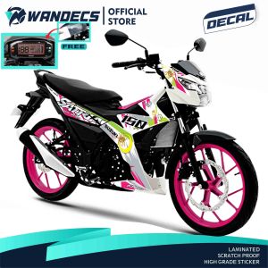 SUZUKI RAIDER 150 Fi DECALS: HIGH-QUALITY WATERPROOF VINYL STICKERS (SEVEN CONTINENTS)