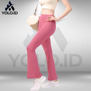Celana Olahraga Cutbray Wanita Yoga Gym  Celana High Waist Pants