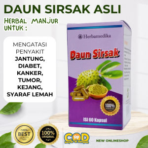 Kapsul Daun Sirsak Asli isi 60 - Herbal Untuk Kanker Tumor Benjolan Diabet Jantung dll