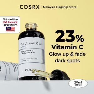 COSRX The Vitamin C 23 Serum 23% Pure Vitamin‑C Serum Glutathione Super‑Vitamin‑E Fade Dark Spot Antioxidant Brightening Facial Serum 20ml