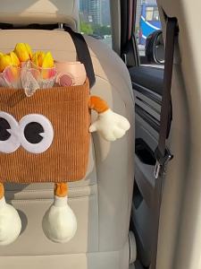 Car trash bin tissue box 2-in-1 car umbrella storage bin car interior bin creative car sanitary bin