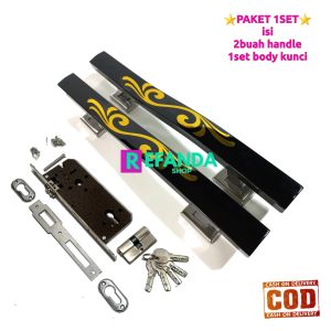 kunci set body kunci untuk pintu depan dan kamar/ gagang handle pintu rumah fullset lock body kunci untuk daun pintu1