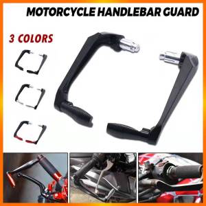 E&M Motorcycle Universal Brake Lever Guard Clutch Brake Protector 7/8 22mm CNC Aluminum Guard 3 Colors Silver/Black/Red