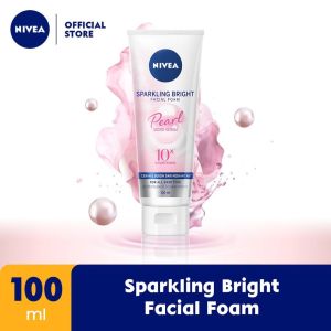 Nivea Sparkling White Whitening Facial Foam Mencerahkan Mengenyalkan Kulit Wajah Face Wash
