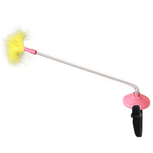 Pet Self-amused Toy Stick Feather Funny Cat Interactive Playing Toys Neck Head mounted Pet Supplies