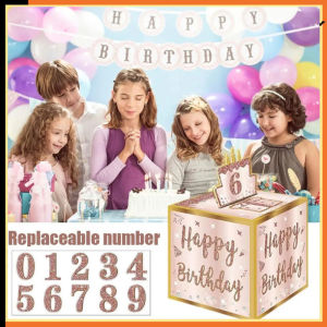 Birthday Money Box for Cash with Pull Out Happy Birthday Day Card Money Box Birthday Party Supply
