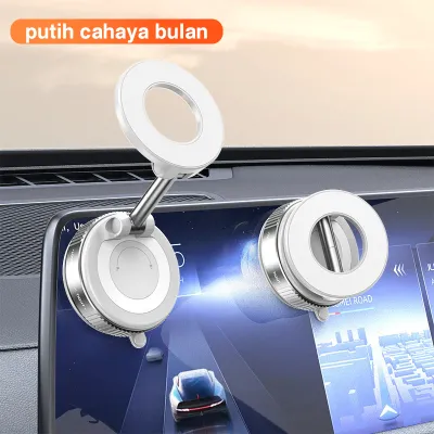 ⭐Hitam & Putih⭐Holder HP Mobil Dasbor Magnetic SuperkuatHolder Mobil Dudukan HP Magnetic Anti Jatuh Pasang di Mobil/Meja Bisa Diputar & Dilipat Vacum Suction Cup Dudukan HP zyp