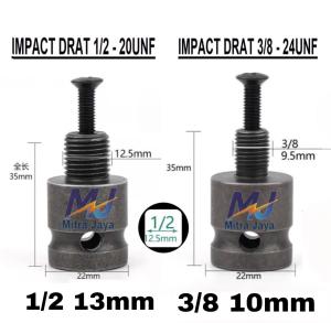 Adaptor Chuck 1/2 13mm  3/8 10mm Adaptor Impact Sambungan Jadi Bor Adaptor Converter