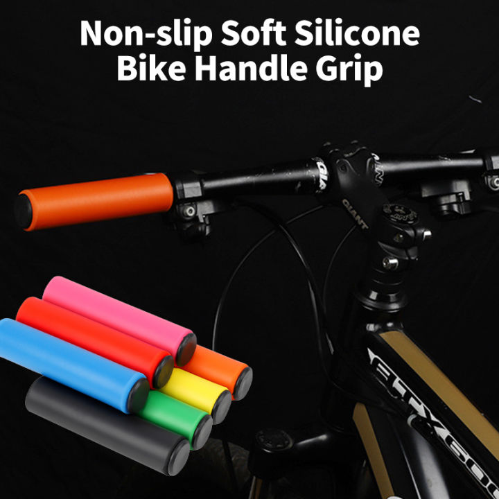  1Pair Anti-Slip Soft Silicone Rubber Bicycle Handlebar
