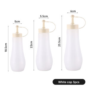 Nipiin Drum-shaped squeeze bottle multi-purpose seasoning bottle easy squeeze design for home cooking and food storage