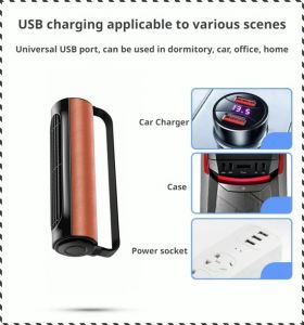 พัดลมรถยนต์ กําลังสูง แฟชั่น พัดลมขนาดเล็ก เย็น เงียบ แถบกระจังหน้า เป็นมิตรกับสิ่งแวดล้อม ลมนุ่มพัด