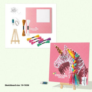 Flamingo String Art Kit Beginner-Friendly Parent-Child Bonding Project DIY String Art Kit Craft Nail String Art Kit DIY Craft Kit Art Supplies DIY Craft Projects Winding Drawing Package Set Christmas Unique Wall Decor Gift