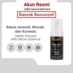 Zalfa Natural Black Herbs Collagen Mousse Facial Cleanser
