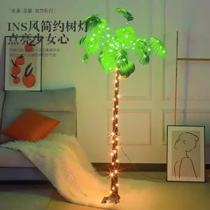 LED Artificial Tree Lamp Sanya Style Palm Tree Decorative Lamp Internet Celebrity Room Tourist Attraction Scene Arrangement Lamp