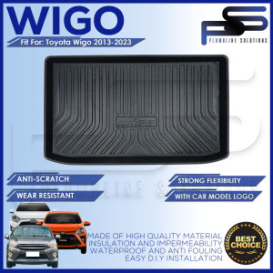 Trunk Tray for Toyota Wigo  2013- 2023 / 2024 - Onwards  Gen 1 & Gen 2 Trunk Tray / Cargo Trunk Tray / Cargo Matting - Trunk Safety Protection Heavy Duty & High Quality Accessories Accessory