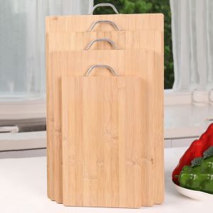 OUTOPEN Có tay cầm Thớt tre Hình chữ nhật Dày Thớt nhà bếp Bền Có thể treo Dụng cụ cắt thịt Sử dụng tại nhà