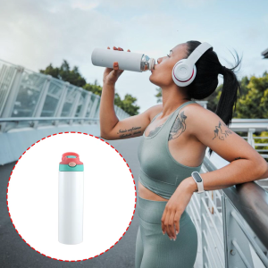 Straight tube sublimation straw water cup insulated cup